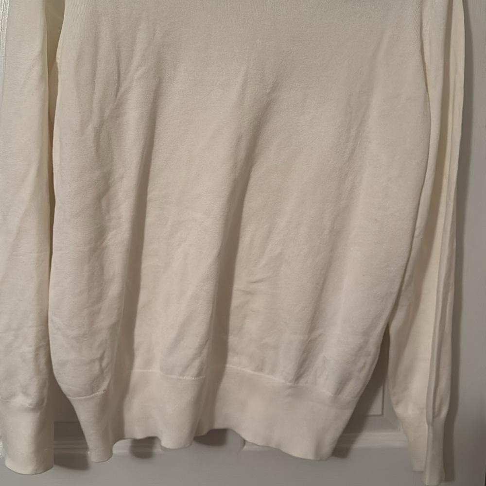 H&M Fine-knit Turtleneck Sweater Size L Color White - Picture 5 of 8